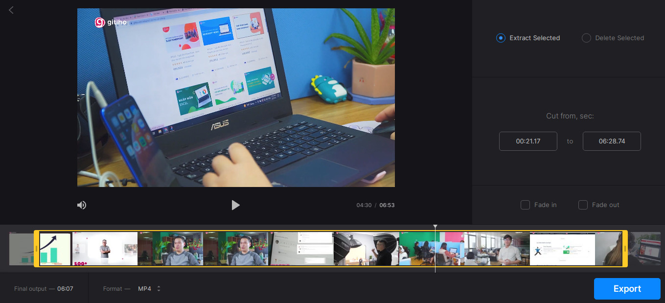 cắt video trực tuyến 4